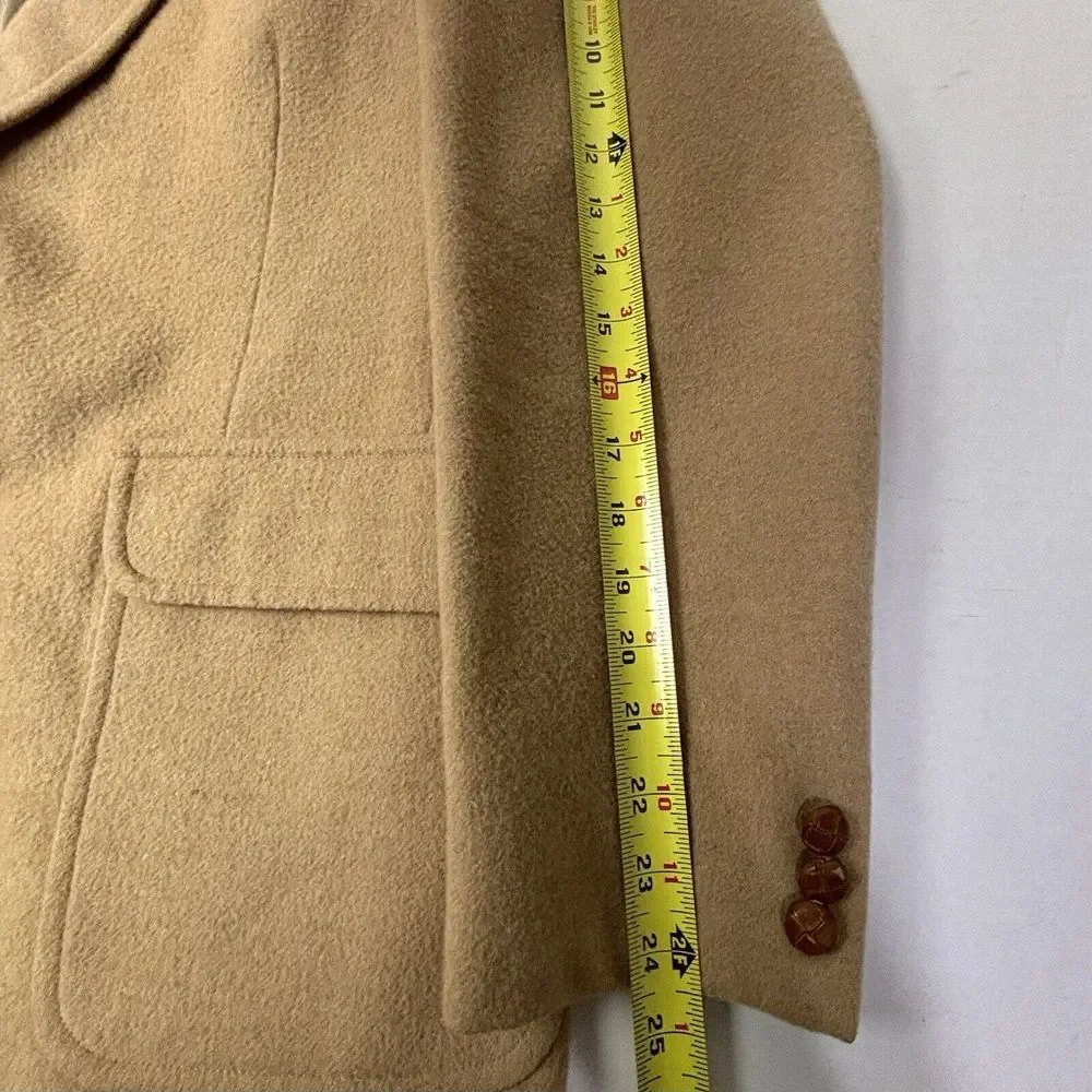 VTG Jos A Bank Executive 100% Camel Hair‎ Blazer Sport Coat Classic Mens 42R EUC